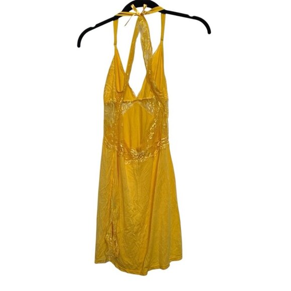 Avid Love Yellow Lace Halter Dress - Picture 2 of 4